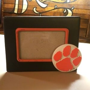 Clemson ceramic picture frame